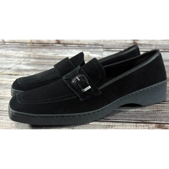 Salvatore Ferragamo Shoes - Salvatore Ferragamo Suede loafers Size 10 B color Black New made in Italy